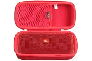 adada Hard Travel Case Fits JBL FLIP 5 / JBL FLIP 6 / flip 7 Waterproof Portable Bluetooth Speaker (Red)