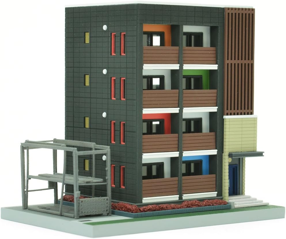 TomyTEC 290674 Apartment Block, Black Model Railway, Mehrfarbig - Image 3