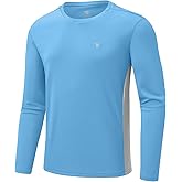 Gopune Men's Swim Shirts Rash Guard Long Sleeve UPF 50+ Sun Protection Quick Dry Outdoor Hiking Fishing Shirts