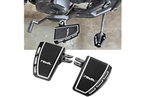 SUPER VICI Motorcycle Foot Pegs Fit For Rebel 1100 2022 2023 2024 2025 + | Rebel 1100 Footrest Enlarge Pedal FootPegs Extension 2024 Rebel 1100 Accessories 2025 Rebel 1100 Accessories(REBEL-BLACK)