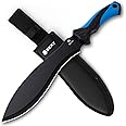 REAT Gardenging Machete Knife, 17" Heavy Duty Machete with Sheath, Ergonomic No-Slip Handle, Machetes for Yard Work,Cutting Trees,Bushcraft