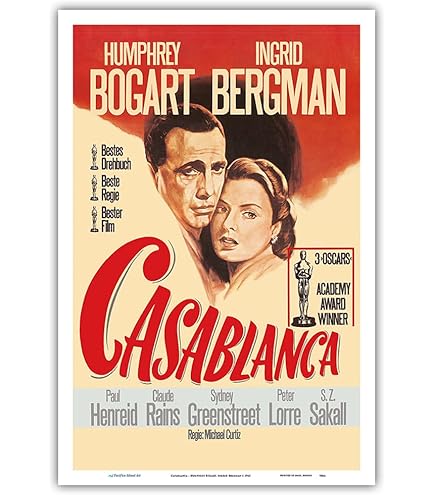Casablanca (1942) Vintage Movie Poster 24x36inch 01 : Amazon.ca: Home