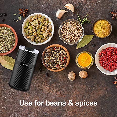 KYG Kaffeemühle Mini Kaffeebohnen Elektrisch Füllmenge 30g Kaffeemühle mit Edelstahl Schlagmesser für,Nüsse,Gewürze… – Bild 7
