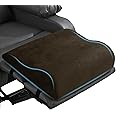 HOMBYS Extra Large Recliner Leg Pillow, Memory Foam Foot Rest Cushion Wave Shape Recliner Footrest Extender, Multi Purpose Back & Lumbar Support Pillow for Recliner, Bed, Sofa Couch, Coffee Color