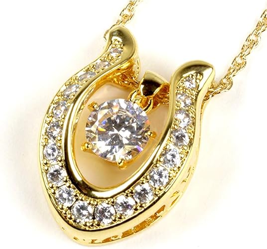 Amazon 馬蹄 ホースシュー 蹄 ネックレス メンズ プレゼント ギフト シルバー ゴールド ネックレス 馬蹄ゴールド チェーンサイズ40cm ネックレス 通販