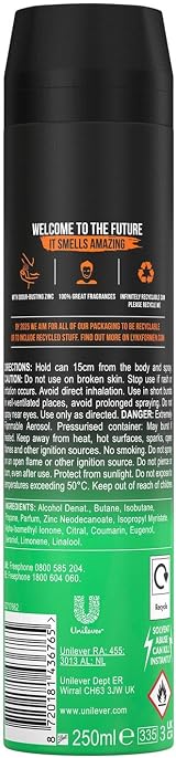 Lynx XXL Jungle Fresh Body Spray 250ml Pack of 3 48H Sweat Protection Deodorant view 3