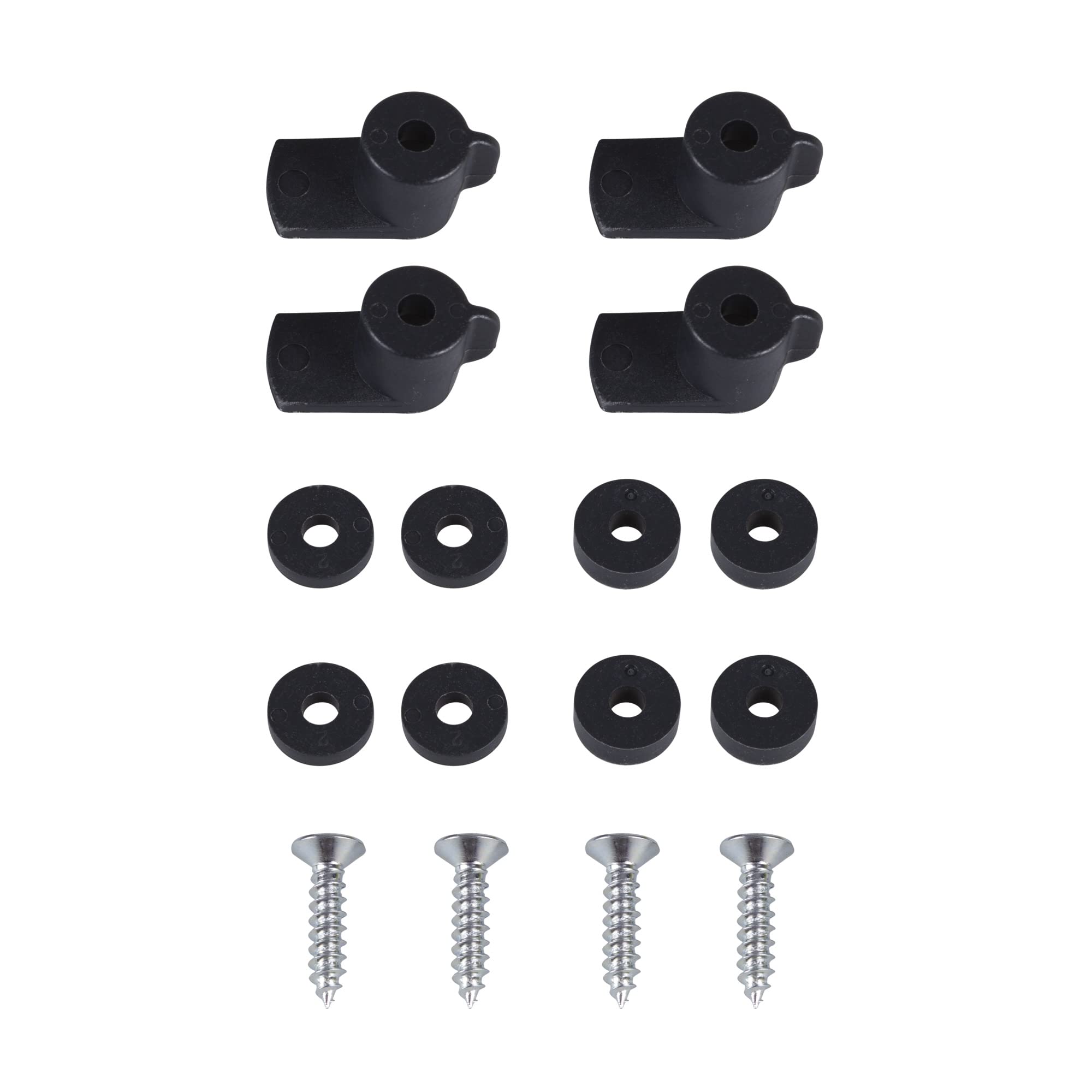 Windhager Insect Protection Sash Set for Windows, Sash Sash Assembly Set, Rotary Latch, Fly Screen, 4 Pieces, Anthracite, 03907