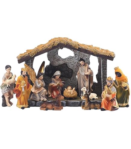 木製 手彫り キリスト降誕 クリスマス 人形 12個 S.ADLER 世界の
