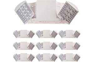 Ciata 10 Pack Led Emergency Lights with Battery Backup, for Home Power Failure, Hardwired with Adjustable Heads, Backup Battery, Emergency Lights for Business, Indoor Emergency Lights