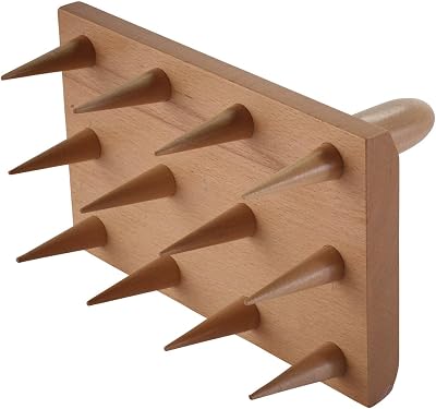 Draper Heritage Beechwood Multi-Seed Tray Dibber 12 Prongs Garden Planting Tool