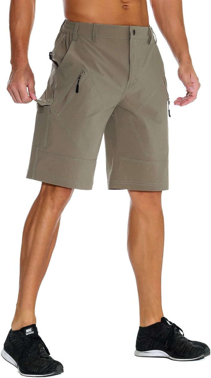 Mens Lightweight Breathable Soft Quick Dry Hiking Shorts