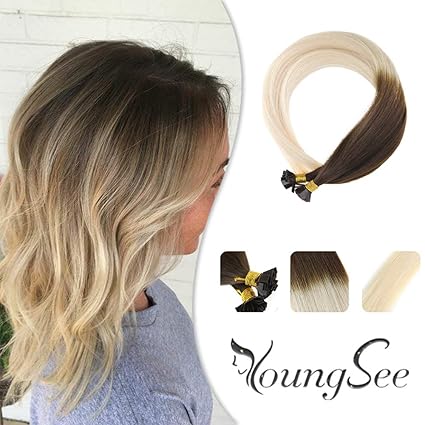 Youngsee 24 Silk Straight Pre Bonded Keratin Tips Hair Extensions