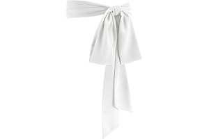 Glitopper Women Chiffon Sash Belt Dress Sash Waist Bridal Wedding Belt 50s Accessories 3'' Wide