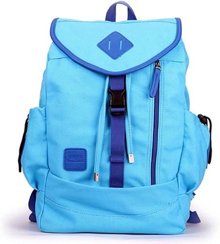 Amazon スポーツバッグ カレッジ風 キャンバス リュックレディース 赤 水色 橙色 高校生 中学生 ライトブルー タウンリュック ビジネスリュック