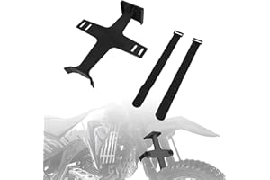 IUVWISN Dirt Bike Fork Saver, 11.2" Motorcycle Suspension Support Brace Fork Protector Guards with Straps Universal for CRF250 CRF250L CRF450R DRZ400 YZ250 YZ250F YZ450FX WR450 Black