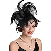 KERITANE Women Fascinators Hats Flower Fascinators with Headband and Clip Tea Party Headwear for Women and Girls