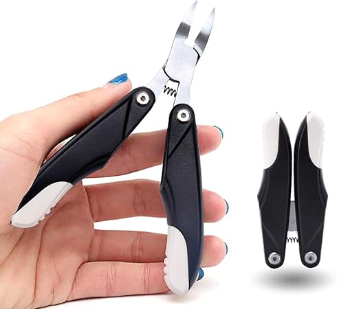 Amazon 爪切り ニッパー 折りたたみ式でポータブル ネイルニッパー 変形爪 巻き爪に最適 爪やすり及び爪そうじ付き ブラック Fecpecu ビューティー 通販