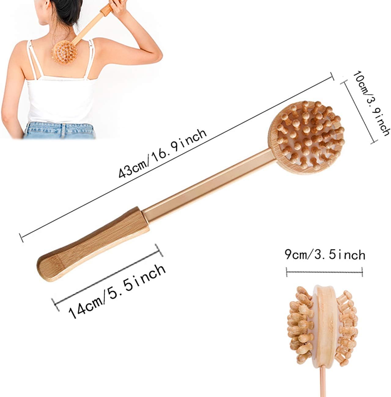 Massage Knock Hammer, KedeLak Bamboo Massage Stick Health Meridian Massage Hammer Back Knock Multifunctional Health-Preserving Body Relaxation Massager Manual Self Muscle Massage Upgrade: Health & Personal Care