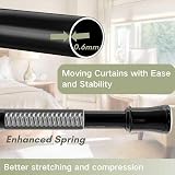 Venwemong Telescopic Spring Tension Rod 69-90 cm Black No Drilling view 4