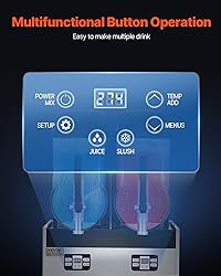 VEVOR Commercial Slushy Machine, 12Lx2 Double Tank