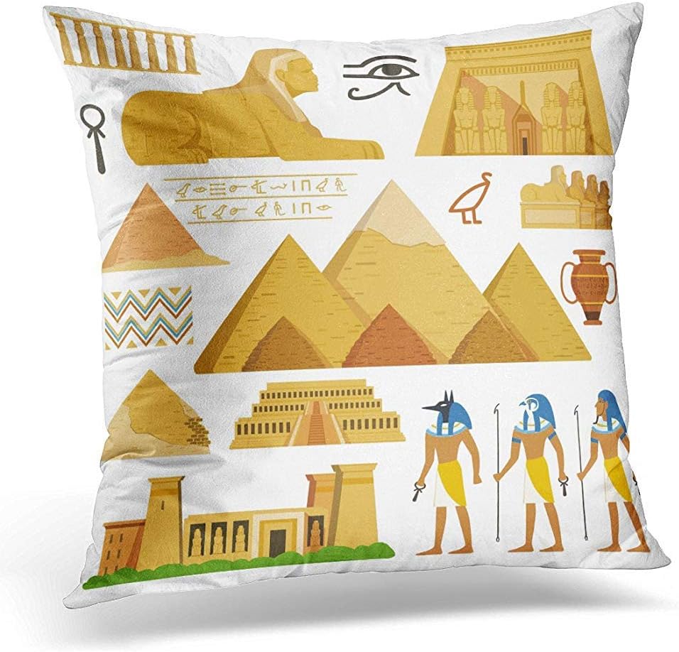 Throw Pillow Covers Monument Pyramid of Egypt History