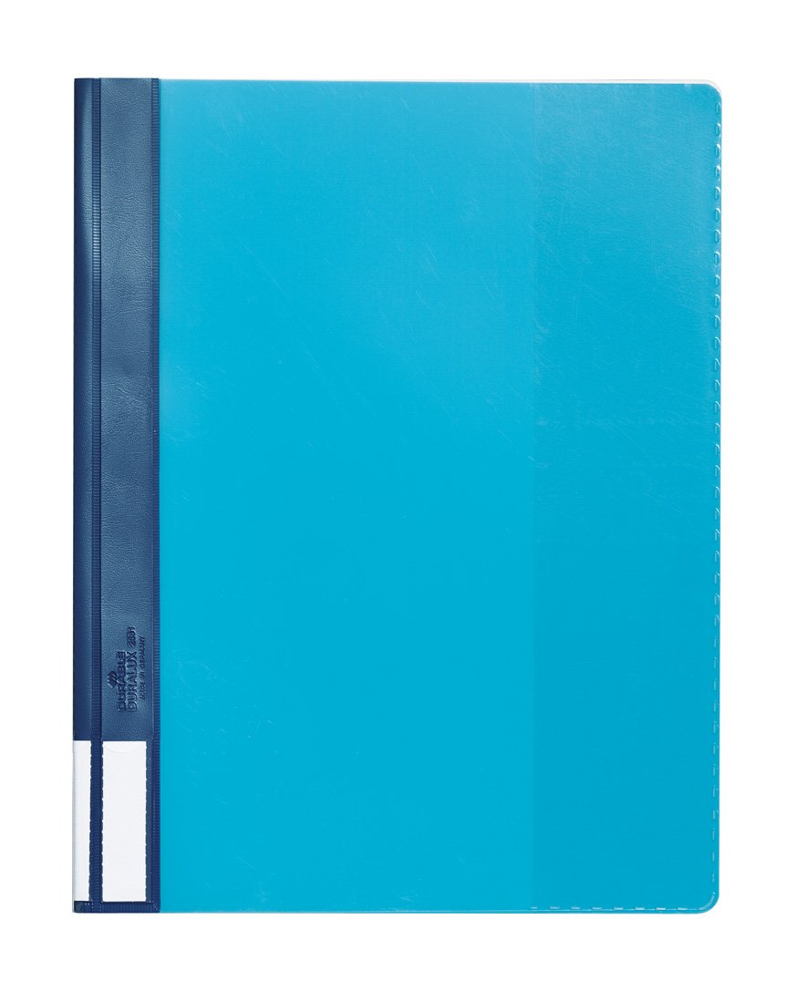 Durable Duralux Clear View Folder - Blue (Pack of 25)