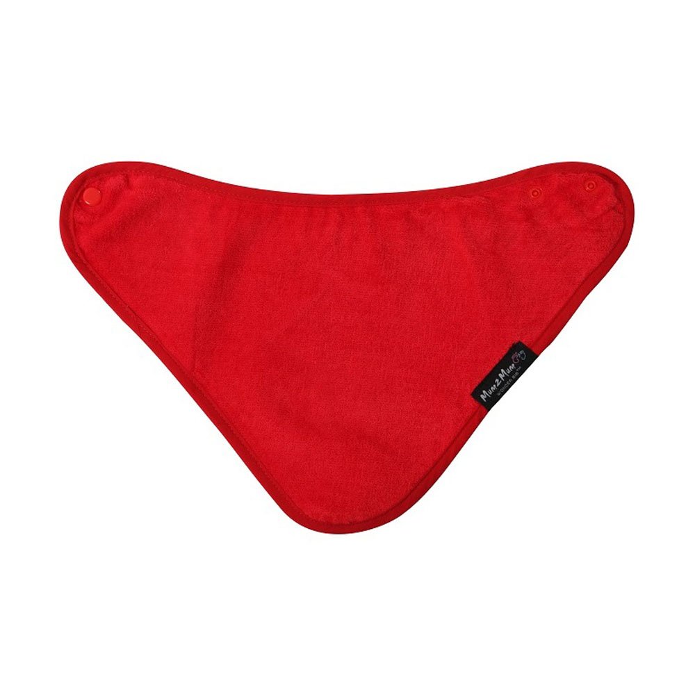 Mum2Mum BANDANA Wonder Bib - RED - Super Absorbent - Protects Against Eczema - 100% Cotton