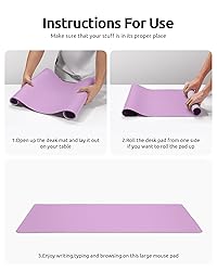 YSAGi Leather Desk Pad Protector, Office Desk