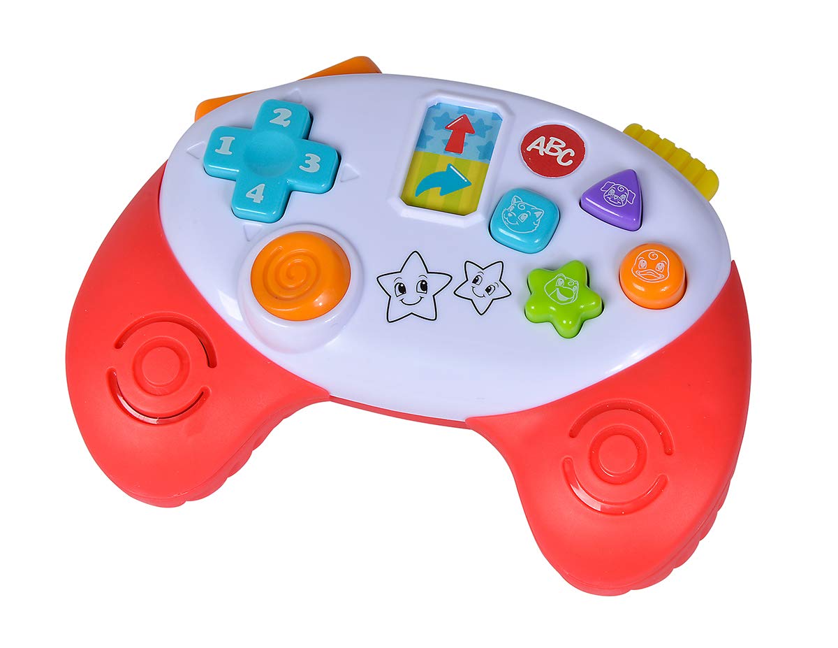 Simba 104010017 ABC Game Controller, Baby Toy, Animal Sounds, Melodies, Over 20 Tones, from 12 Months, Motor Skills, Game Console, Toddler Toy, Game Phone