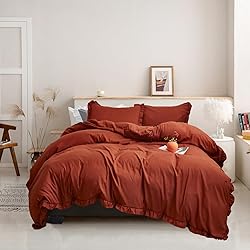 Luxlovery Ruffle Comforter Set California King