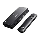 UGREEN 8K@60Hz HDMI 2.1 Switch 3 in 1 Out, with Remote, VRR, 4K@240Hz | Ultra HD, Support G-Sync, Free Sync, HDR10+ HDCP 2.3, HDMI Splitter, Compatible with PS4/PS5, Xbox, Switch, Roku, Fire Stick