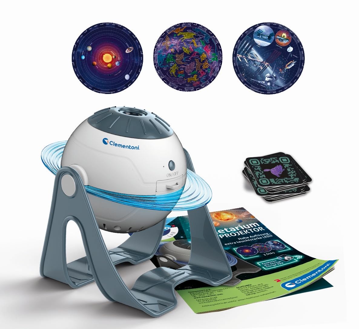 Clementoni Galileo Lab Sternen-Projektor - Sonnensystem & Sternbilder kennenlernen - Inkl. App-Funktionen - Planetarium Spielzeug für Kinder ab 8 Jahren, 59372 3