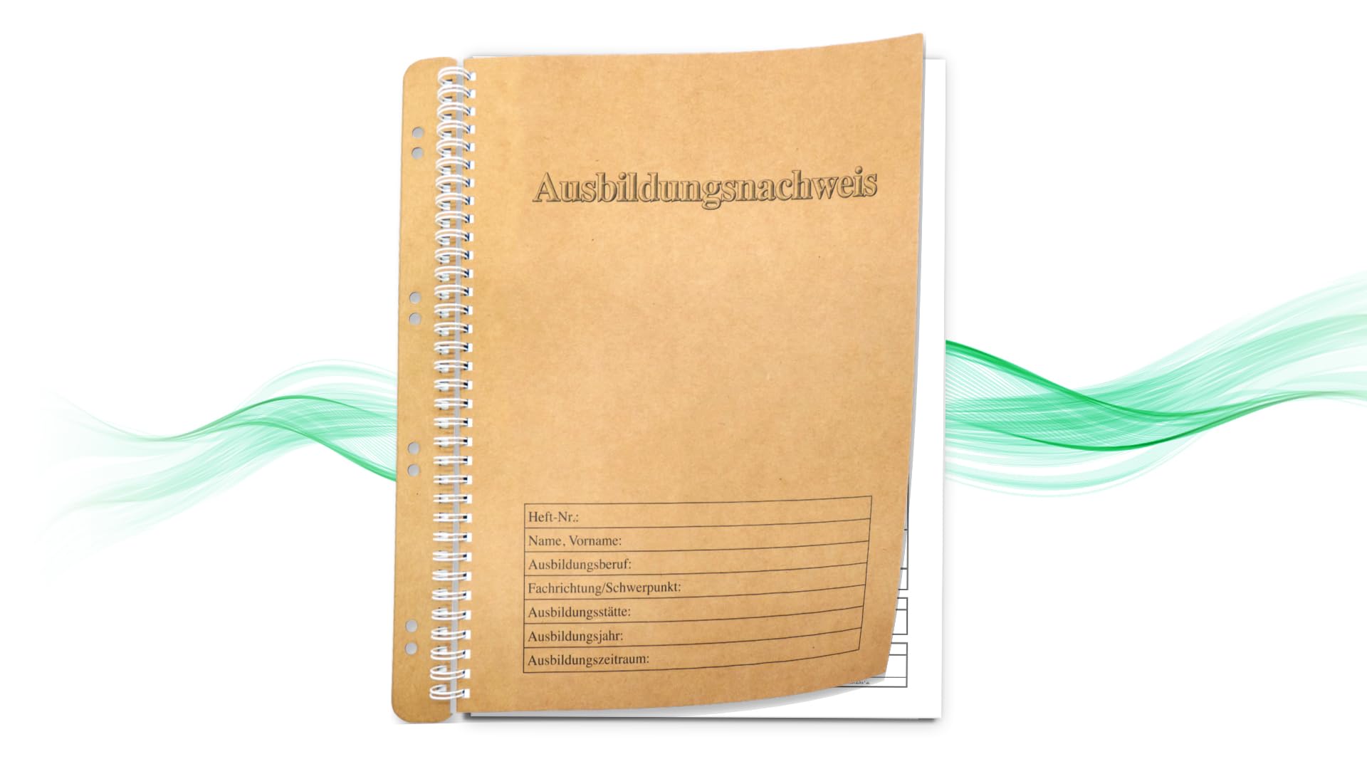 KochDialog Training certificate for dual training / report book (filable, A4, 55 weeks, extremely stable, thick inner pages, super impact and writing behaviour)