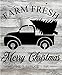 Christmas Tree Red Truck Stencil, Paint Your Own Sign, Reusable & Thick, Rustic Country Xmas