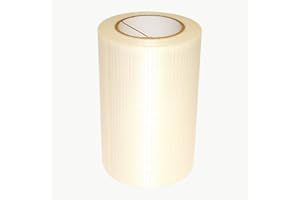 JVCC Bi-Directional Filament Tape [155# tensile] (762-BD): 8 in. (192mm Actual) x 60 yds. (Natural)