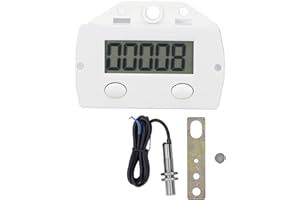 Jadeshay Magnetic Induction Digital Counter, Anti-Shock Metal Sensor Counter for Accurate Industrial Machine Tool Counting