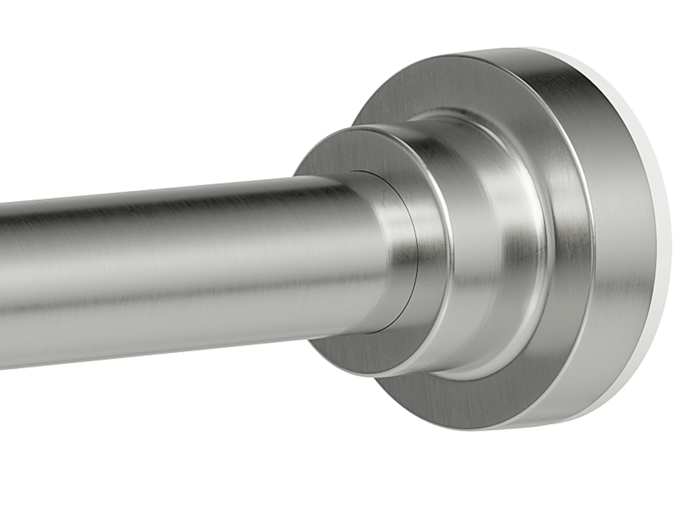 Photo 1 of DYHOME Shower Curtain Rod, 1" Dia Heavy Duty Tension Shower Rod, 32-61 inch Adjustable Spring Tension Shower Curtain Rods for Bathroom, Shower Stall, Non Slip, No Rust, No Drill, Brushed Nickel