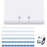 Avenuebool 100 Pcs Business Cards Refill Kit, Compatible with Rolodex Card File Holds, Unruled, 2-1/4" x 4", with Gradient Blue Index Tabs (Large), White Rotary File Card Replacement Set
