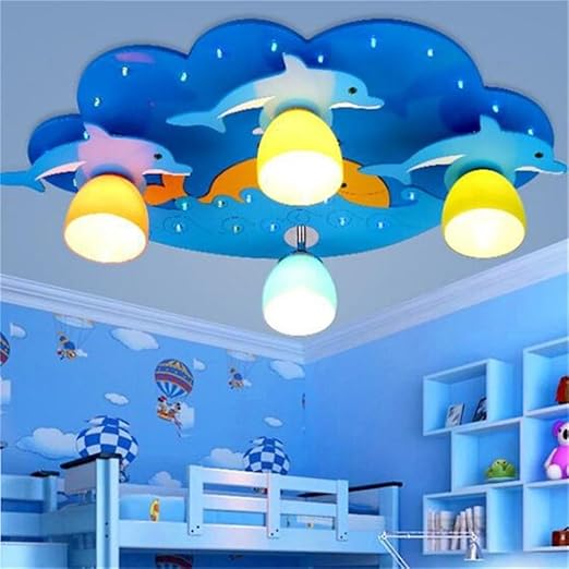 Gaohx Ceiling Lights Kids Led Ceiling Lamp Child Blue Ceiling