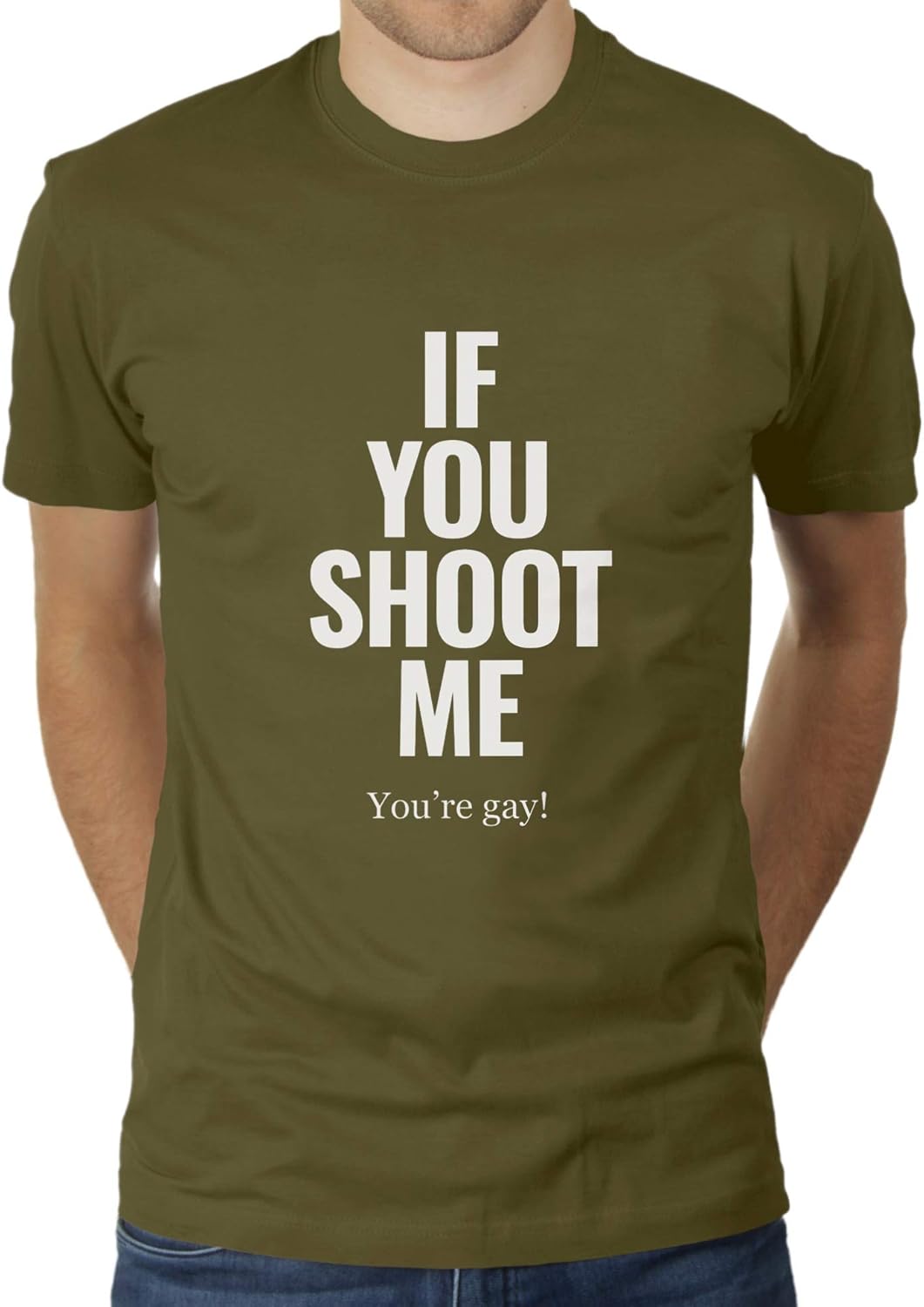 KaterLikoli If You Shoot Me YouRe Gay - Camiseta para Hombre, diseño con Texto Gay Pride Coming out: Amazon.es: Ropa y accesorios