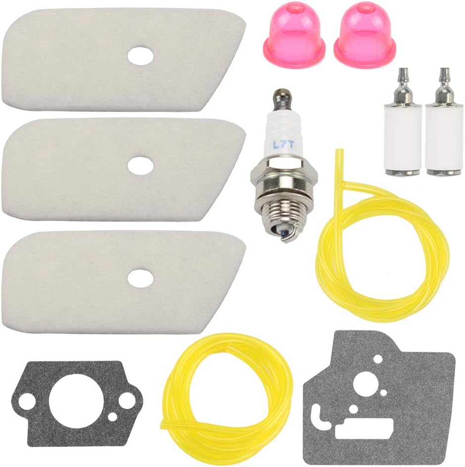 Venseri 530150253 Air Filter Fuel Filter Line Fits Craftsman Husqvarna 128ld 128l 128ldx 128r 128rj 124c 124l 128c 128cd String Trimmer Brush Cutter