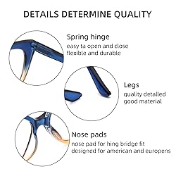eyeezi Cat Eye Reading Glasses for Women-Blue Light