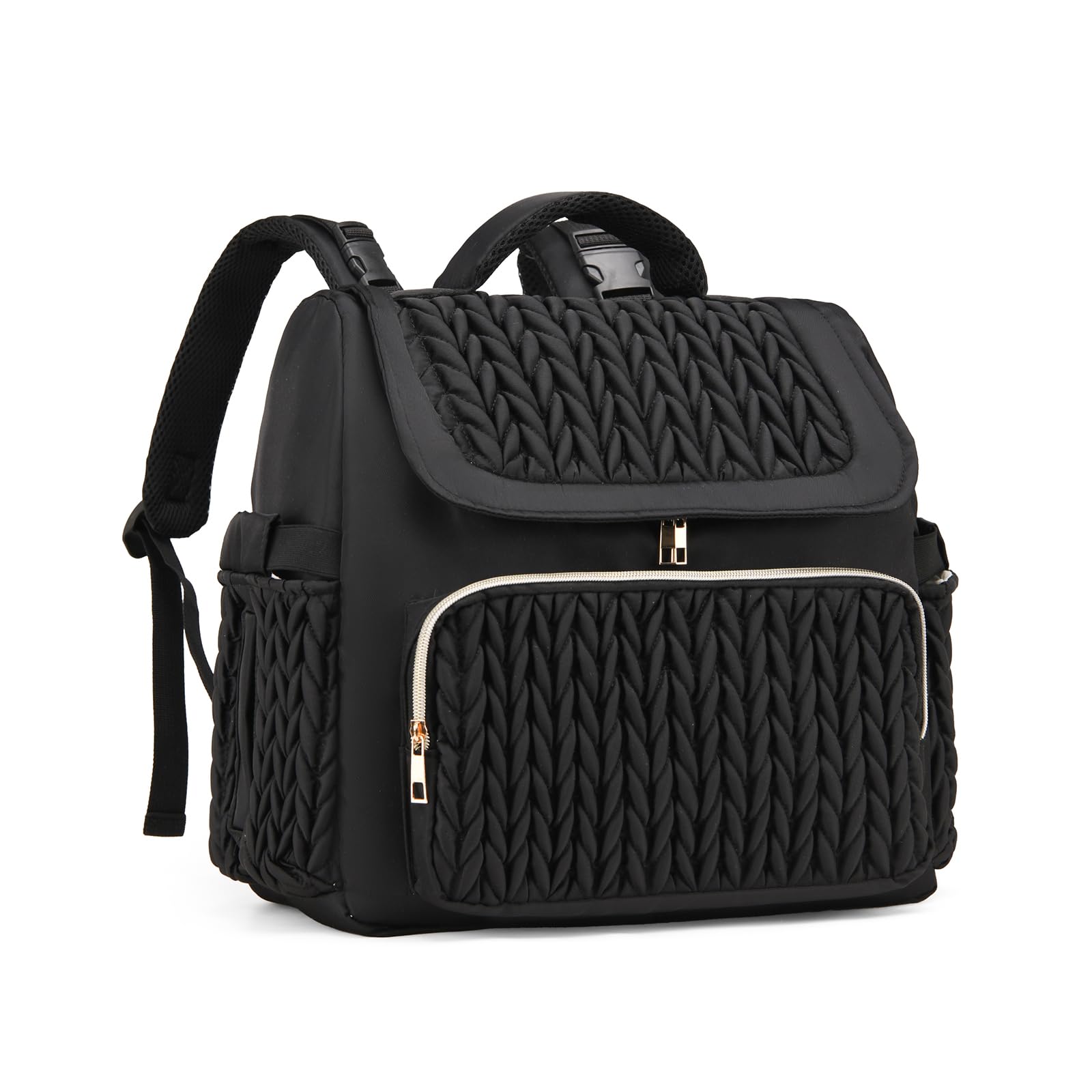 Photo 1 of Awanhe Diaper Bag Backpack, Baby Bag with Changing Pad, Travel Waterproof Diaper Bag Tote, Newborn Essentials Must Haves, Luxury baby shower gifts for boys & Girls, Black