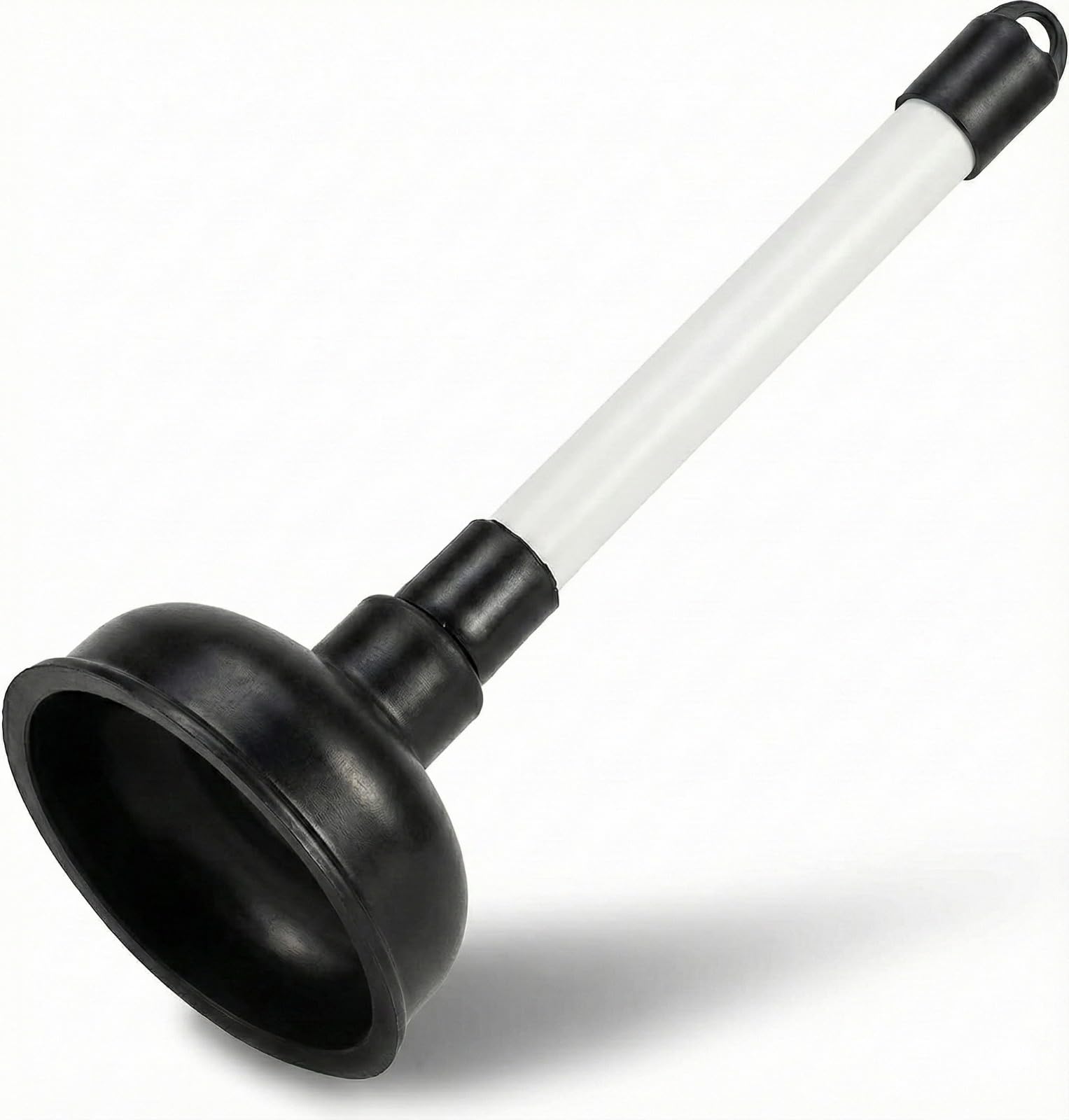 Heavy Duty Plunger - Sink Unblocker with 100mm Strong Suction Cup and 225mm Long Handle – Perfect for Sink, Toilet, Kitchen & Bathroom Drains Unblocking, for Space-Saving. Universal Fit for Home.
