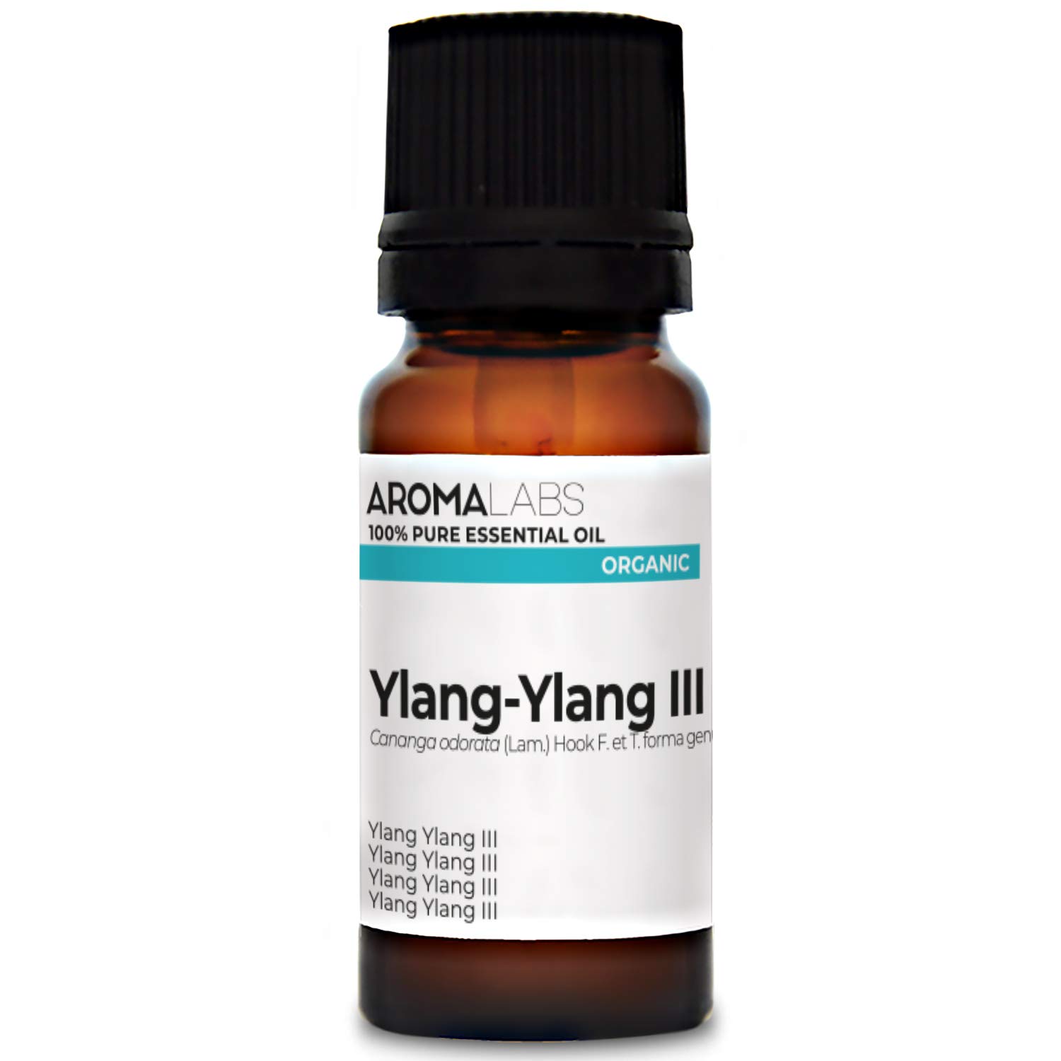 BIO - YLANG-YLANG III Essential Oil - 10mL - 100% Pure, Natural, Chemotyped and AB Certified - AROMA LABS (French Brand)