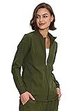 floralhue Scrub Jackets for Women, Zip Front