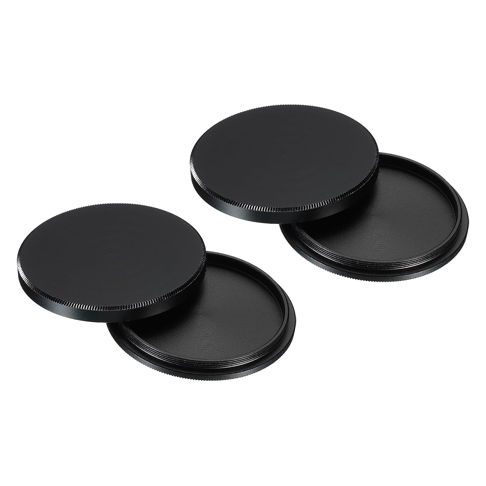 PATIKIL 40.5mm Lens Cap, 2 Pack Camera Lens Cap Cover Universal Front Metal Lens Filter Stacks Cap Protective Case for 40.5mm Camera Circular Polarizing Fader ND Filter, Black