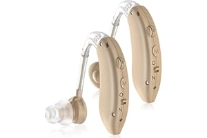 Hearing Aids for Seniors, Invisible Rechargeable Hearing Amplifier with Noise Cancelling for Adults Hearing Loss, Digital Ear