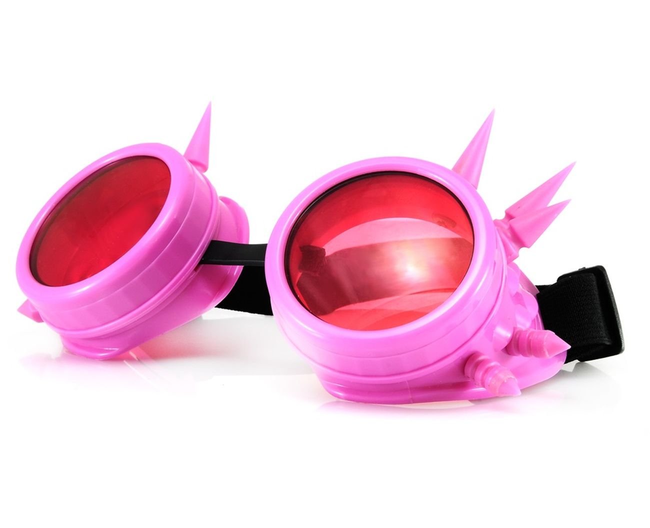 Welding Cyber Goggles Steampunk Welding Goth Cosplay Protective Glasses Cosplay Goth Antique Victorian with Spikes - -