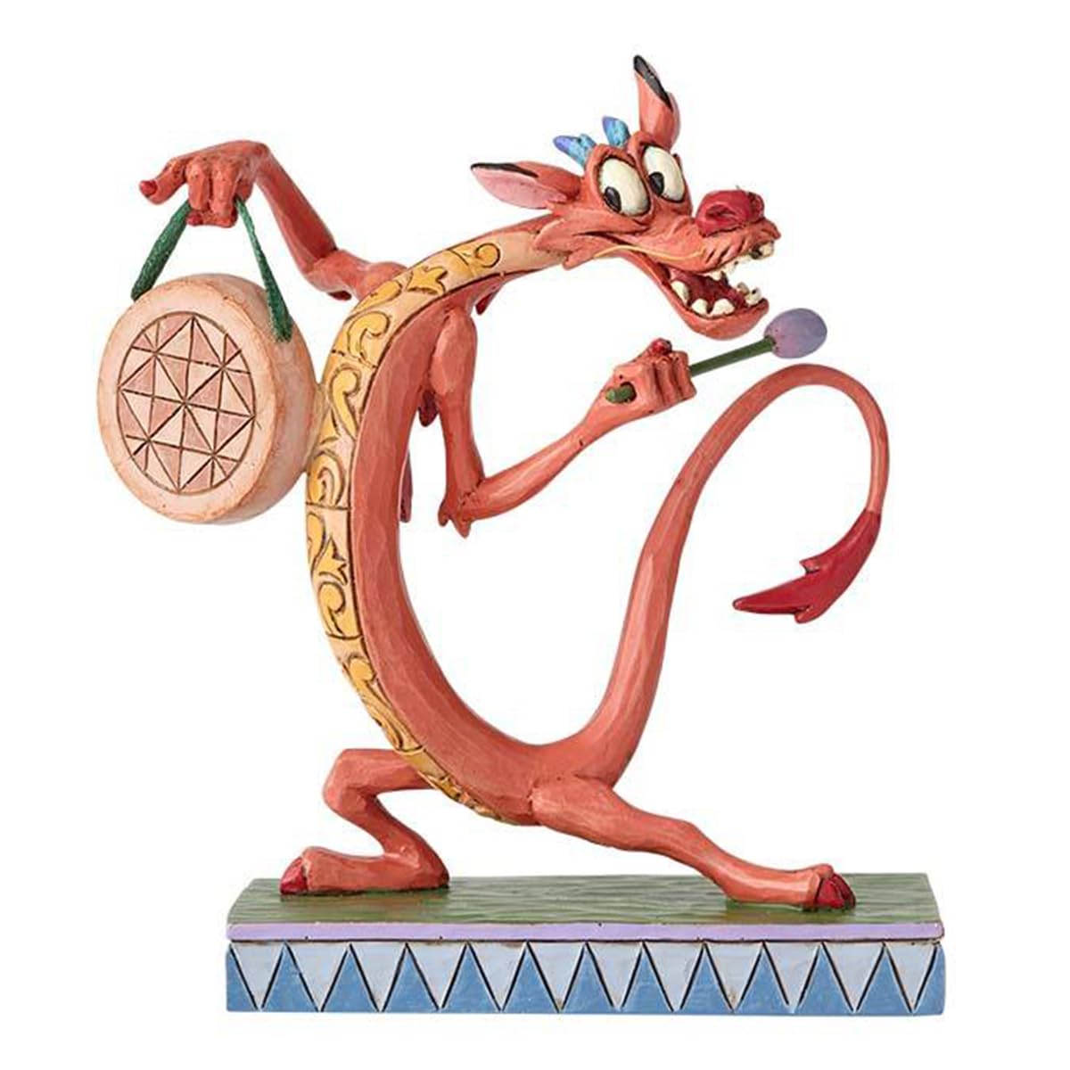 Enesco - Disney Traditions Look Alive Mushu Figurine, 9 x 5 x 11 cm
